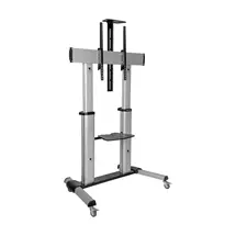 Signage Display Mounts | Tripp Lite DMCS60100XX HeavyDuty Rolling TV Stand, Height Adjustable,