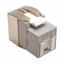 Keystone Modules | Tripp Lite N238001GYTFA Toolless Cat6a Keystone Jack, PoE/PoE+