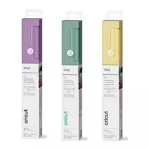 Cricut | Cricut Permanent Vinyl (12 in x 48 in) Butter Yellow, Eucalyptus,
