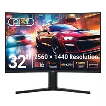 piXL X-Series 27GS32QIDPHA 32 Inch QHD IPS Gaming Monitor with 180Hz Refresh Rate, 2560 x 1440 Resolution, 1ms Response Time, HDR10+, Adaptive Sync, 2x HDMI 2.0 amp; 2x DisplayPort 1.4, Height Adjustable