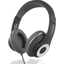Verbatim TruSound USB-C Over-Ear Headset With In-Line Microphone, Black