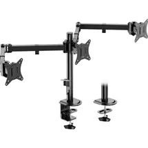 Top Brands | VonHaus Triple Monitor Stand for 1727quot; Screens, Three Screen