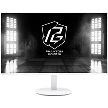 ASRock Phantom Gaming PG27FFS2E-W 27 Inch FHD (1920 x 1080) Flat IPS Gaming Monitor, 240Hz, 1ms (MPRT) Response Time, 2 x HDMI 2.1 1 x DisplayPort 1.2, 2 x 2W Speakers, Tilt, Swivel, Height, Pivot Adjustment - White