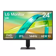 24 Inch Monitors | LG Monitor U4 24U411B-B 24-inch IPS Full HD 144Hz Monitor