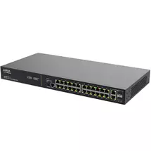 Chief | Luxul 24 PoE+ | 2 Combo RJ45/SFP FrontFacing Ports  1Gb L2/L3 Managed