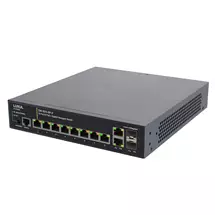 Chief | Luxul 8 PoE+ | 2 RJ45 | 2 SFP FrontFacing Ports  1Gb L2/L3 Managed