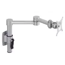 Screen Mounts | Stream Single Tool Rail Mount Up To 23" Screens Silver Maximum