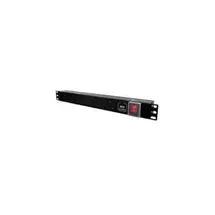 Fastflex Power Cables | 1U 6 Way Horizontal Uk.Socket Lightweight Pdu Surge Protected