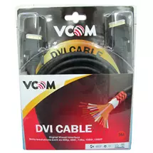 Vcom Network Cables | VCOM CG441D DVI cable 3 m DVI-D Black | In Stock | Quzo UK