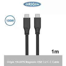 Origin Storage USB-C-C Magnetic cable 3.2 10Gbps 100W 20V 5A