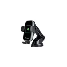 Verbatim FWC-02 Qi Fast Wireless Car Charger, 360 Degrees Rotatable, Three Mounting Options: Vent Holder, Suction Cup On Dashboard, Or Front Window
