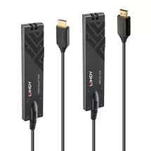 Av Extenders | Lindy 300m HDMI 18G Fiber Optic extender | In Stock