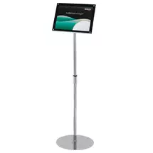 Information stand | Deflecto 790845 sign holder/information stand A4 Steel