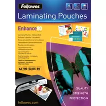 FELLOWES | Fellowes 53022 laminator pouch 100 pc(s) | In Stock