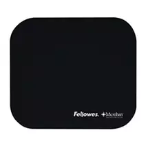 Gaming Mouse Mat | Fellowes Microban Mouse Pad Black | In Stock | Quzo UK