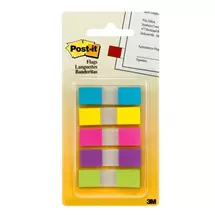 Post-It | PostIt Flags, Assorted Bright Colors, 1/2 in Wide, 100/OntheGo