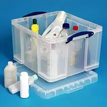 Small Parts & Tool Boxes | Really Useful Boxes 68504100 small parts/tool box Plastic Transparent