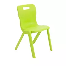 Titan | Titan Furniture One Piece Chair Hard seat Hard backrest Lime Green