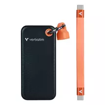 SSD Drive | Verbatim Pocket SSD USB 3.2 Gen 2 256GB Black/Orange