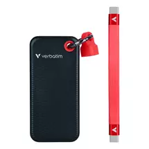 SSD Drive | Verbatim Pocket SSD USB 3.2 Gen 2 256GB Black/Red | In Stock