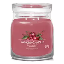 Yankee Candle Signature Medium Jar 368g Black Cherry (Pack of 4) 1701391E