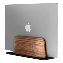 Top Brands | Alba Wooden and black aluminium computer/tablet stand