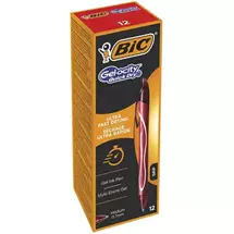 New Arrivals &amp; Just In | BIC Gelocity Quick Dry Red Clipon retractable ballpoint pen Medium 12