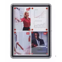 New Arrivals &amp; Just In | Nobo Premium Plus Outdoor Magnetic Lockable Notice Board 12xA4