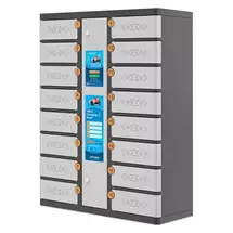 Laptop/Tablet Charging Cabinet | Manhattan Kiosk iPad 11"/Phone Charging Cabinet USBC 30W 16bay