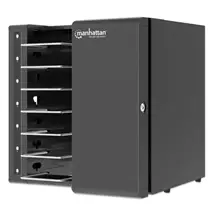 Laptop/Tablet Charging Cabinet | Manhattan Laptop Charging Cabinet Desktop via USBC 16" 7bay via USBC