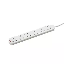 New Arrivals &amp; Just In | connektgear 5m 6 Way Surge Protected Extension Block  UK Plug to 6 x
