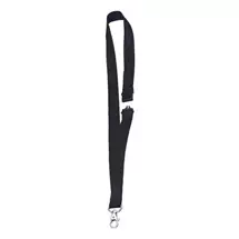Announce | Announce Black Textile Badge Necklace | In Stock | Quzo UK