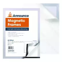 Announce | Announce Magnetic Frames A3 Silver | In Stock | Quzo UK