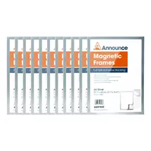 Announce | Announce Magnetic Frames A3 Silver | In Stock | Quzo UK