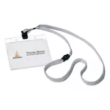 Announce | Announce Name Badge and Grey Textile Necklace | Quzo UK