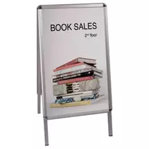 Bulletin Boards | Bi-Office Poster Frame Silver Aluminium | Quzo UK