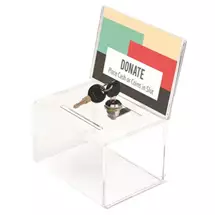 Cash Drawers | Deflecto 596901 cash/ticket box Polystyrene Transparent