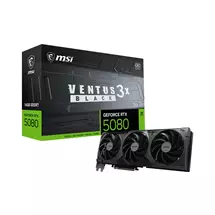 GeForce RTX 5080 | MSI VENTUS GEFORCE RTX 5080 16G 3X OC BLACK graphics card NVIDIA 16 GB