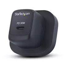 Startech Mobile Device Chargers | StarTech.com 30W USB‑C Wall Charger, Portable GaN Charger with USB