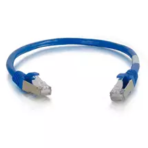 C2g | C2G 15m Cat6a Booted Shielded (STP) Network Patch Cable - Blue