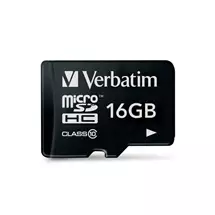 New Arrivals &amp; Just In | Verbatim Micro Sdhc 16Gb Class 10 | In Stock | Quzo UK