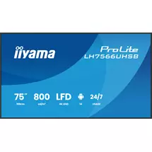 Commercial Display | iiyama LH7566UHSBB1AG Signage Display Digital signage flat panel 190.5
