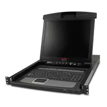 Rack Consoles | APC 17" Rack LCD Console with Integrated 8 Port Analog KVM Switch
