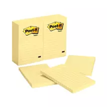 New Arrivals &amp; Just In | Post-It Notes, 4 in x 6 in, Canary Yellow, Lined, 12 Pads/Pack
