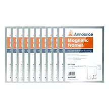 Announce | Announce Magnetic Frames A4 Silver | In Stock | Quzo UK