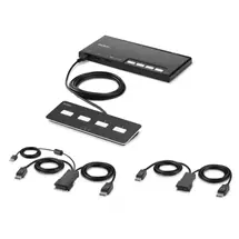 KVM Cables | Belkin F1DN204MOD-PP-4 KVM switch Black | In Stock