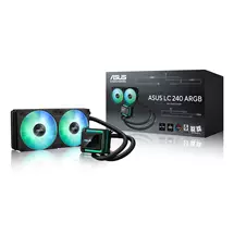 Computer Cooling Systems | ASUS LC 240 ARGB Processor Allinone liquid cooler 12 cm Black 1