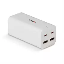 Mobile Device Chargers | Lindy 100W 4-Port USB Type A & C GaN Charger | In Stock