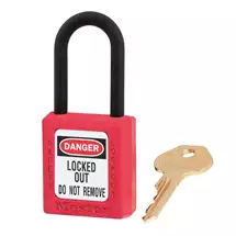 New Arrivals &amp; Just In | MASTER LOCK Red dielectric Zenex thermoplastic safety padlock, 38mm