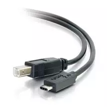 C2G 3ft (0.9m) USB 2.0 USB-C to USB-B Cable M/M - Black
